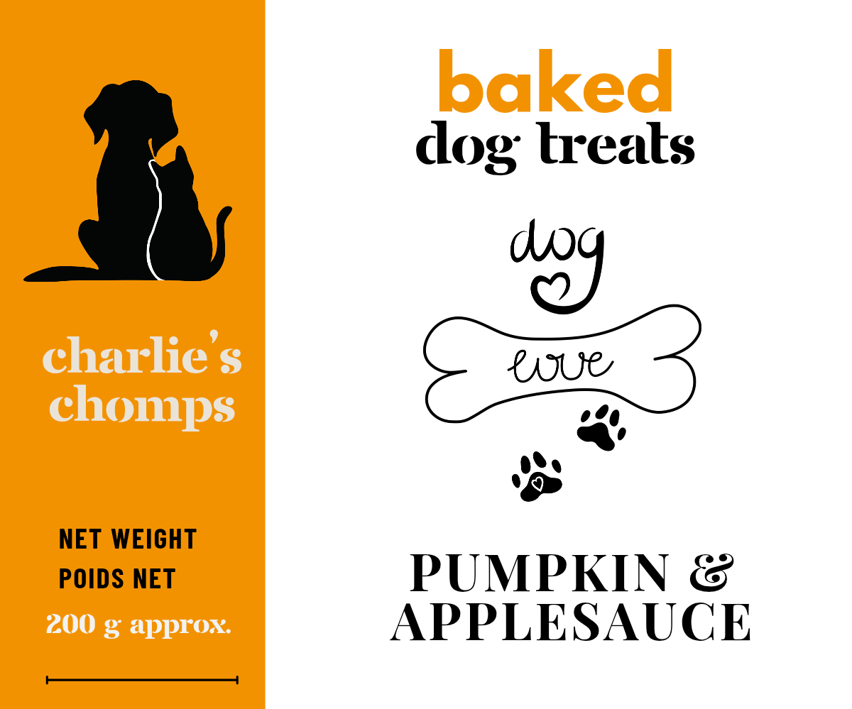 Pumpkin & Apple baked dog treats, 200 g